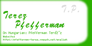 terez pfefferman business card